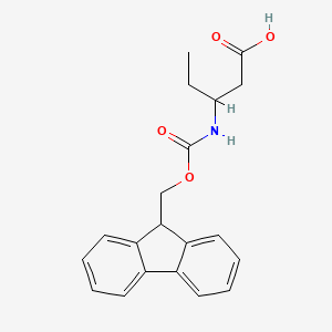 molecular formula C20H21NO4 B1628567 3-(9-H-芴-9-基甲氧羰氨基)-戊酸 CAS No. 917562-06-2