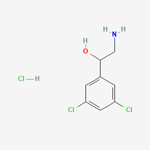 molecular formula C8H10Cl3NO B1628576 2-Hydroxy-2-(3,5-dichlorophenyl)ethylamine hcl CAS No. 1171436-34-2