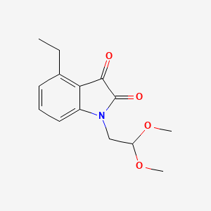 1-(2,2-Dimethoxyethyl)-4-ethyl-1H-indole-2,3-dione