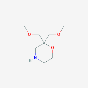 molecular formula C8H17NO3 B1628588 2,2-双(甲氧基甲基)吗啉 CAS No. 735254-36-1