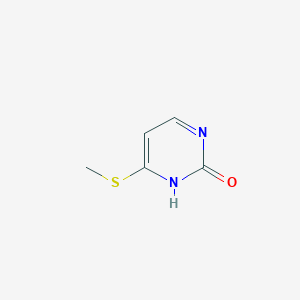 molecular formula C5H6N2OS B162859 6-(Methylsulfanyl)pyrimidin-2(1h)-one CAS No. 129618-62-8
