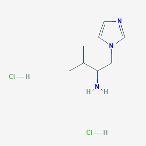 molecular formula C8H17Cl2N3 B1628591 1-(2-Amino-3-methylbut-1-yl)-1H-imidazole dihydrochloride CAS No. 1172472-37-5