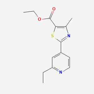 molecular formula C14H16N2O2S B1628596 Ethyl 2-(2-ethylpyridin-4-yl)-4-methyl-1,3-thiazole-5-carboxylate CAS No. 864684-98-0