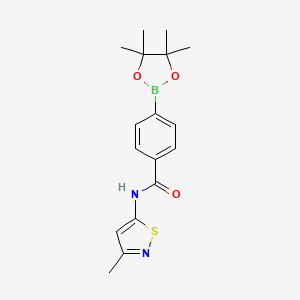 molecular formula C17H21BN2O3S B1628597 N-(3-methyl-1,2-thiazol-5-yl)-4-(4,4,5,5-tetramethyl-1,3,2-dioxaborolan-2-yl)benzamide CAS No. 864754-51-8