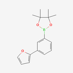2-[3-(Furan-2-yl)phenyl]-4,4,5,5-tetramethyl-1,3,2-dioxaborolane