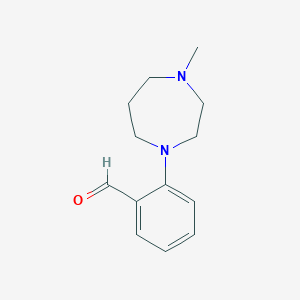 molecular formula C13H18N2O B1628606 2-(4-Methyl-1,4-diazepan-1-yl)benzaldehyde CAS No. 865203-78-7
