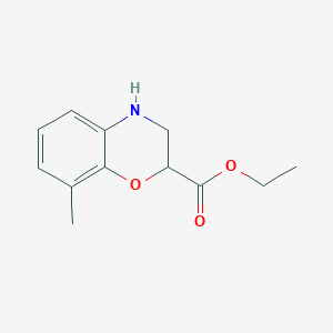 molecular formula C12H15NO3 B1628614 Ethyl 8-methyl-3,4-dihydro-2H-1,4-benzoxazine-2-carboxylate CAS No. 220120-58-1