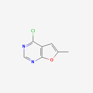 molecular formula C7H5ClN2O B1628619 4-Chloro-6-methylfuro[2,3-d]pyrimidine CAS No. 24889-21-2