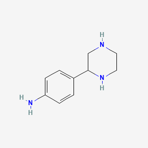 molecular formula C10H15N3 B1628635 4-Piperazin-2-ylaniline CAS No. 779299-98-8