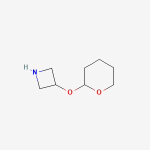 molecular formula C8H15NO2 B1628641 3-[(Oxan-2-yl)oxy]azetidine CAS No. 764644-39-5