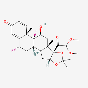 molecular formula C26H34F2O7 B1628642 Flumoxonide CAS No. 60135-22-0