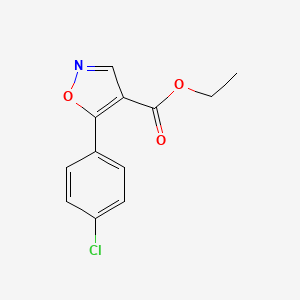 molecular formula C12H10ClNO3 B1628648 Ethyl 5-(4-chlorophenyl)-1,2-oxazole-4-carboxylate CAS No. 76344-83-7