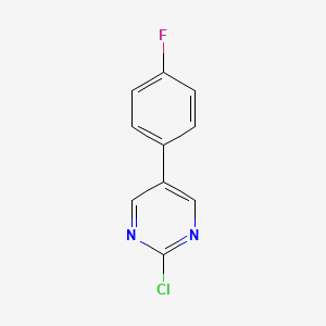 molecular formula C10H6ClFN2 B1628651 2-Chloro-5-(4-fluorophenyl)pyrimidine CAS No. 75175-39-2