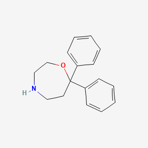 B1628652 7,7-Diphenyl-1,4-oxazepane CAS No. 60163-54-4