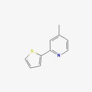 molecular formula C10H9NS B1628654 4-Methyl-2-(thiophen-2-yl)pyridine CAS No. 56421-67-1