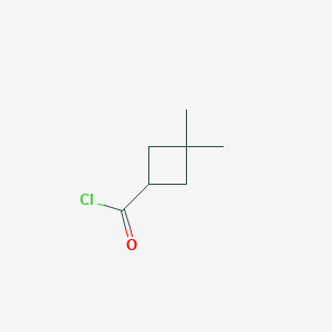molecular formula C7H11ClO B1628660 3,3-Dimethylcyclobutane-1-carbonyl chloride CAS No. 34970-21-3