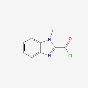 molecular formula C9H7ClN2O B1628662 1-Methyl-1H-benzimidazole-2-carbonyl chloride CAS No. 62366-47-6