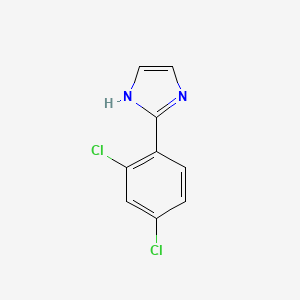 molecular formula C9H6Cl2N2 B1628663 2-(2,4-二氯苯基)-1H-咪唑 CAS No. 81654-43-5