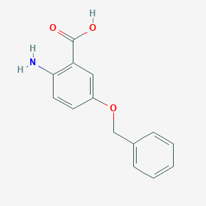 molecular formula C14H13NO3 B1628676 2-Amino-5-(benzyloxy)benzoic acid CAS No. 58662-78-5