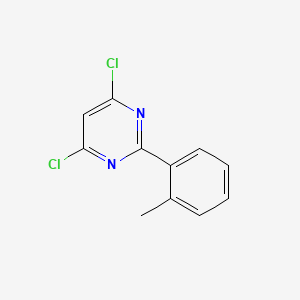 molecular formula C11H8Cl2N2 B1628686 4,6-Dichloro-2-(2-methylphenyl)pyrimidine CAS No. 26863-54-7
