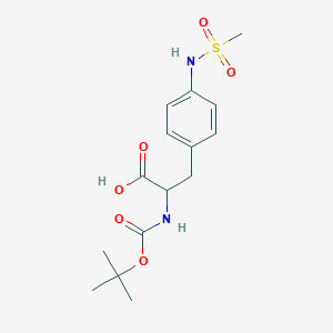 molecular formula C15H22N2O6S B1628688 4-[(Methylsulfonyl)amino]-N-Boc-DL-phenylalanine CAS No. 204856-74-6