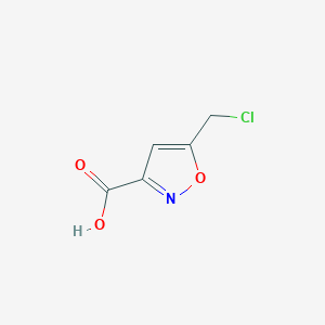 molecular formula C5H4ClNO3 B1628690 5-(Chloromethyl)isoxazole-3-carboxylic acid CAS No. 3209-41-4