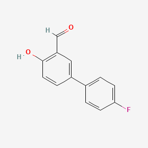 molecular formula C13H9FO2 B1628701 4'-Fluoro-4-hydroxy[1,1'-biphenyl]-3-carbaldehyde CAS No. 847754-82-9