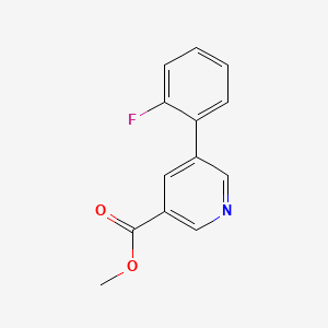 molecular formula C13H10FNO2 B1628703 Methyl 5-(2-fluorophenyl)nicotinate CAS No. 893734-73-1
