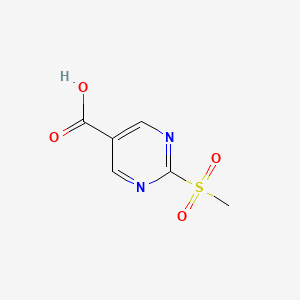 molecular formula C6H6N2O4S B1628710 2-(甲磺酰基)嘧啶-5-羧酸 CAS No. 914208-17-6