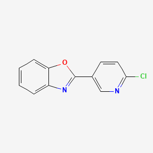 molecular formula C12H7ClN2O B1628713 2-(6-氯吡啶-3-基)-1,3-苯并噁唑 CAS No. 54628-03-4