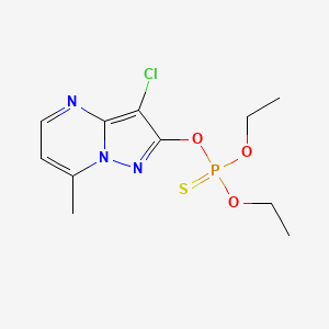 molecular formula C11H15ClN3O3PS B1628734 Chlorprazophos CAS No. 36145-08-1
