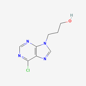 molecular formula C8H9ClN4O B1628742 3-(6-chloro-9H-purin-9-yl)propan-1-ol CAS No. 944-81-0