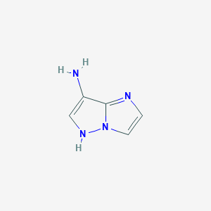 molecular formula C5H6N4 B1628744 1H-Imidazo[1,2-b]pyrazol-7-amine CAS No. 227611-50-9