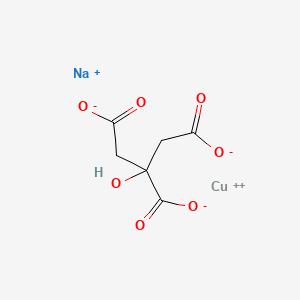 molecular formula C6H5CuNaO7 B1628745 Citric acid, copper sodium salt CAS No. 38218-87-0