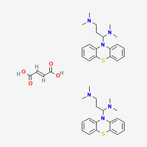 molecular formula C19H25N3S B1628753 (E)-but-2-enedioic acid;N,N,N',N'-tetramethyl-1-phenothiazin-10-ylpropane-1,3-diamine CAS No. 3688-62-8