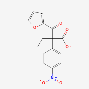 2-(Furan-2-carbonyl)-2-(4-nitrophenyl)butanoate