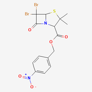 (4-Nitrophenyl)methyl 6,6-dibromo-3,3-dimethyl-7-oxo-4-thia-1-azabicyclo[3.2.0]heptane-2-carboxylate