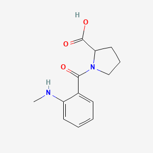 molecular formula C13H16N2O3 B1628775 1-[2-(Methylamino)benzoyl]proline CAS No. 58177-15-4