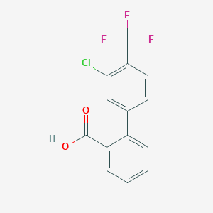 molecular formula C14H8ClF3O2 B1628784 3'-Chloro-4'-(trifluoromethyl)-2-biphenylcarboxylic acid CAS No. 442670-42-0