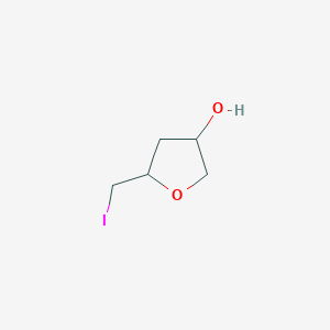 molecular formula C5H9IO2 B1628791 5-(Iodomethyl)tetrahydrofuran-3-ol CAS No. 188068-77-1