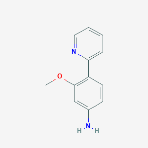 molecular formula C12H12N2O B1628813 3-Methoxy-4-pyridin-2-ylaniline CAS No. 605652-55-9