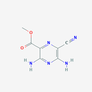 molecular formula C7H7N5O2 B1628831 Methyl 3,5-diamino-6-cyanopyrazine-2-carboxylate CAS No. 70296-91-2