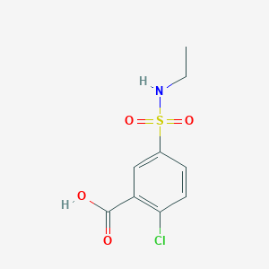 molecular formula C9H10ClNO4S B1628836 2-Chloro-5-[(ethylamino)sulfonyl]benzoic acid CAS No. 74138-29-7