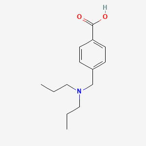 molecular formula C14H21NO2 B1628837 4-[(Dipropylamino)methyl]benzoic acid CAS No. 675137-59-4