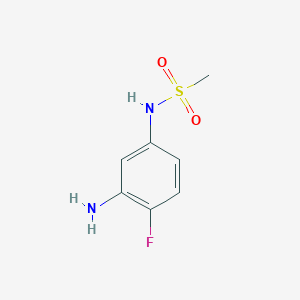 molecular formula C7H9FN2O2S B1628838 N-(3-amino-4-fluorophenyl)methanesulfonamide CAS No. 926270-06-6