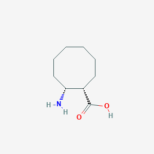 molecular formula C9H17NO2 B1628844 (1S,2R)-2-Amino-cyclooctanecarboxylic acid CAS No. 791059-05-7
