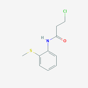 molecular formula C10H12ClNOS B1628847 3-chloro-N-[2-(methylthio)phenyl]propanamide CAS No. 6397-38-2