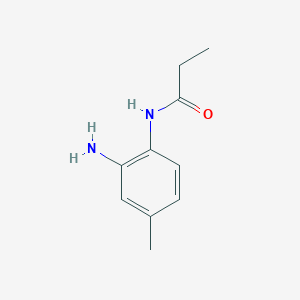 molecular formula C10H14N2O B1628850 N-(2-Amino-4-methylphenyl)propanamide CAS No. 946736-97-6