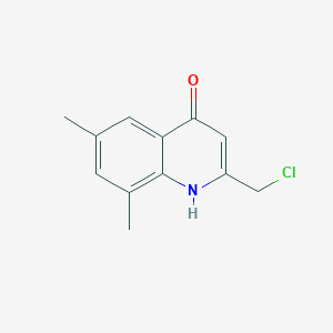 molecular formula C12H12ClNO B1628851 2-(Chloromethyl)-6,8-dimethyl-4(1H)-quinolinone CAS No. 946692-39-3