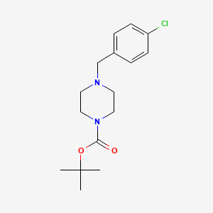 molecular formula C16H23ClN2O2 B1628853 Tert-butyl 4-(4-chlorobenzyl)piperazine-1-carboxylate CAS No. 77290-30-3